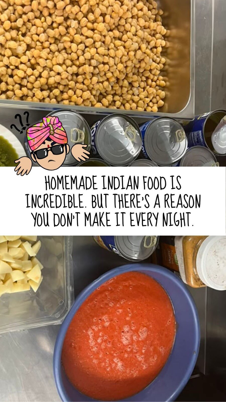 Anyone who’s made Indian food at home knows there’s a reason it tastes the way it does.

There’s also a reason you might not want to make it yourself. 😂

The chopping. The marinating. The spices. The bases. The layering of flavors. The cooking. And, depending on what you’re making, several different preparations before you ever get to the final dish.

Homemade Indian food is incredible.

It’s also a lot of work.

At Masala Mandala, we’ve spent a lot of time refining our menu and our processes so we can do that work for you—while still making food with whole ingredients, prepared with the kind of care we’d want if we were feeding our own family.

This is Jian’s fourth video practicing telling that story.

He says being on camera is becoming the easy part.

Learning to take everything he wants to say and communicate it simply and clearly?

That’s the practice now.

And I think that’s a pretty worthwhile thing to practice.

If you don’t feel like doing all that prep yourself tonight, we’d love to cook for you. ❤️

#masalamandalaofficial 
#homesteadflorida 
#indianfoodtruck 
#freshfood 
#homemadeindianfood 
#floridacity